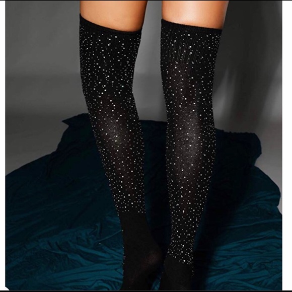 💎Super Cute Rhinestone Over the Knee Socks💎 - Picture 2 of 4
